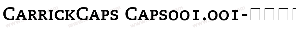 CarrickCaps Caps001.001字体转换